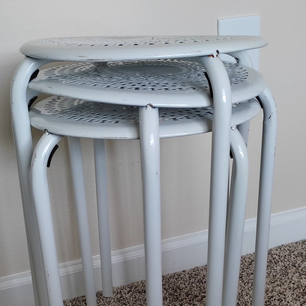 iron stools in good condition